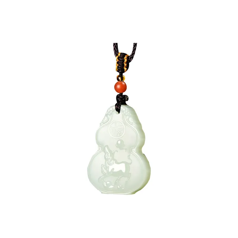 KUNYUYAO Hetian Jade Pendants White Jade Unisex-84