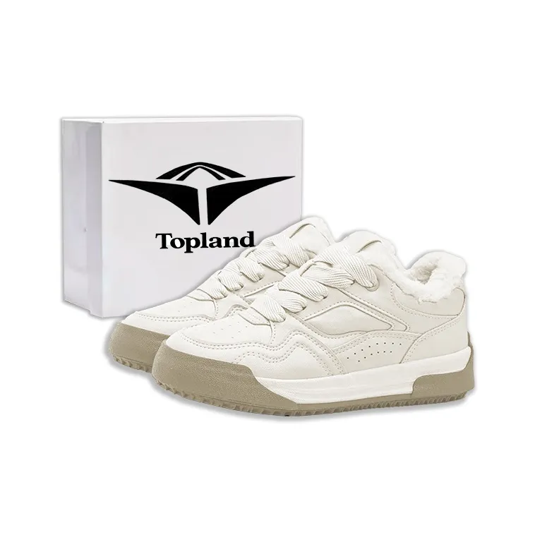 Topland Thermal Coverage Height Increasing Low Top Skateboard Shoes Women's-13