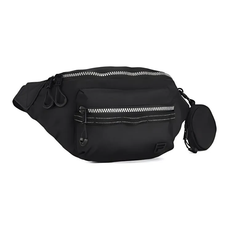 FILA Fabric Fanny Pack Extra Small Men's Jet Black-2