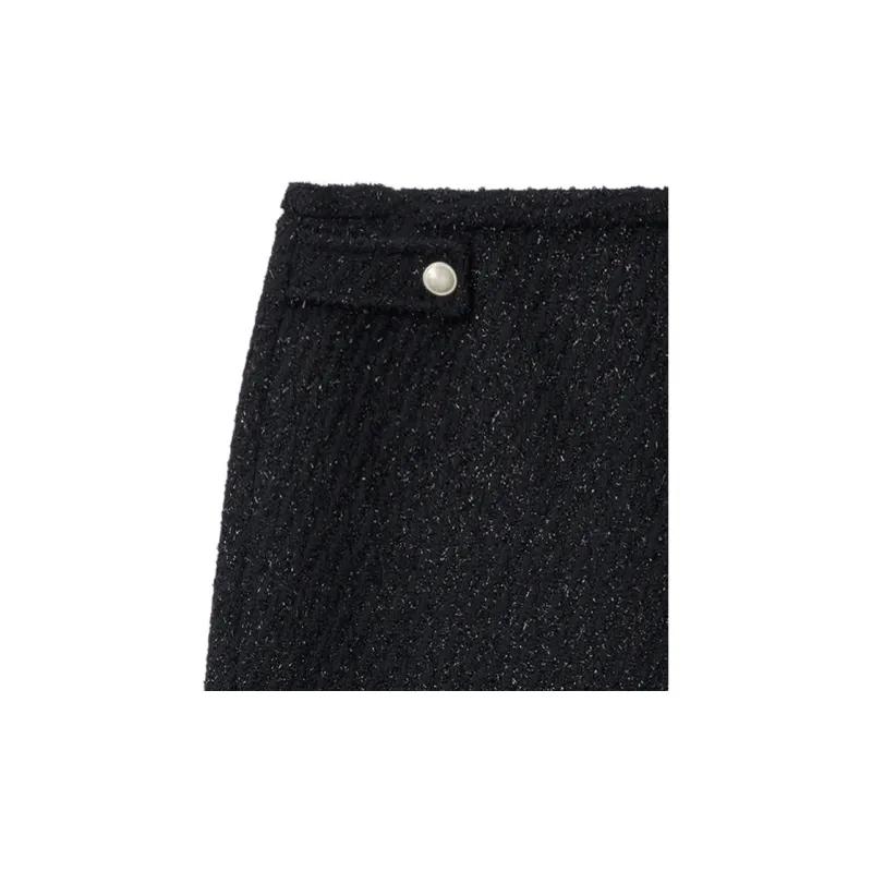 MICHAEL KORS Metallic Tweed Mini Skirt-2