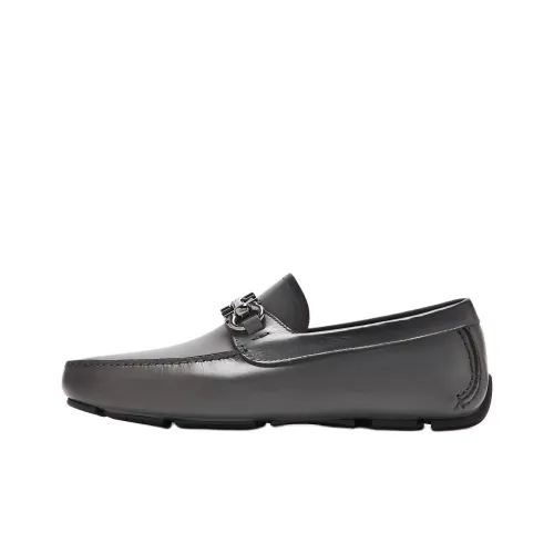FERRAGAMO GANCINI Loafers Men's Gray