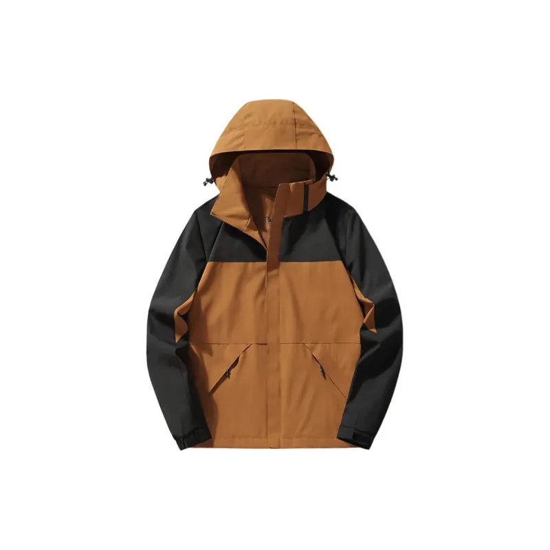 Yalu Water Resistant Windproof UV Protection Breathable Windbreaker Jacket Unisex Phantom Black-7
