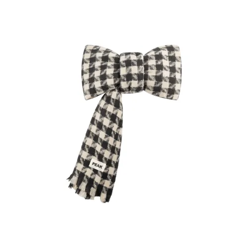 PEAK Knit Scarves Unisex Black White