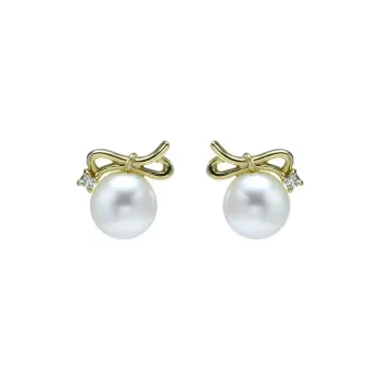 Kim Heng Hee 9K Gold Stud Earrings Women's