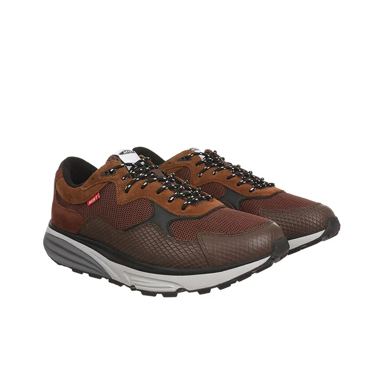 MBT Cushioned Wear Resistant Support Low Top Outdoor Shoes Men's Dark Brown-2