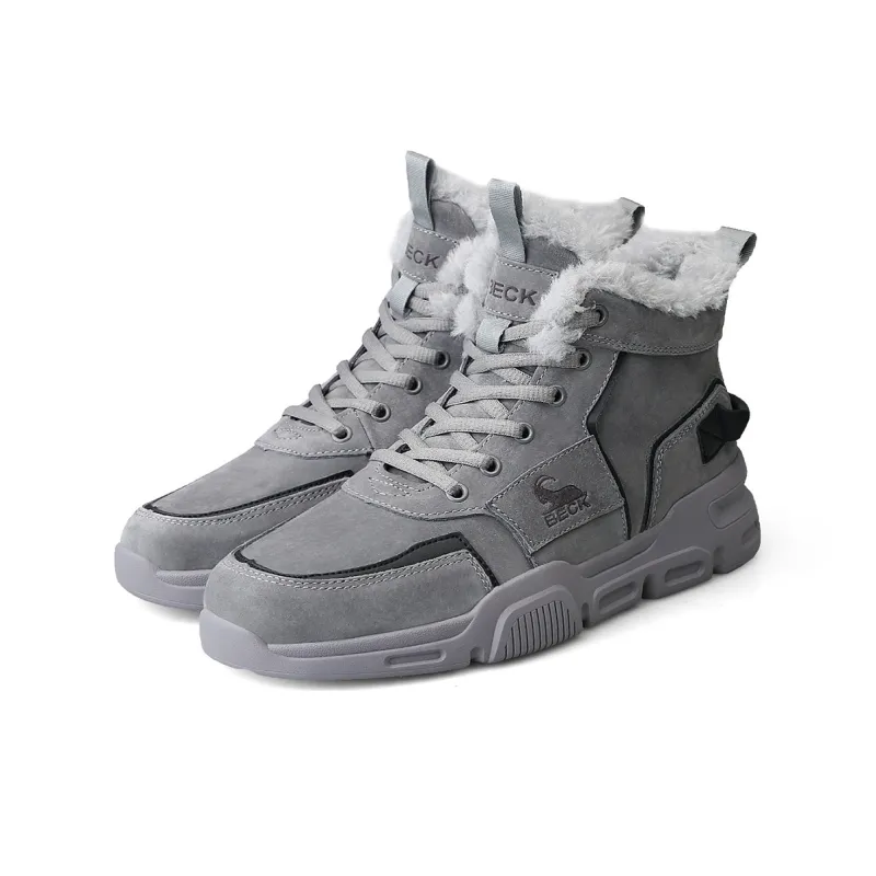 BECK Snow Boots Men Gray, Sand-2