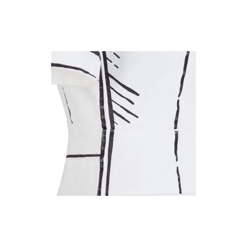 FENDI SS23 Short Sleeved Dress Women's White-2