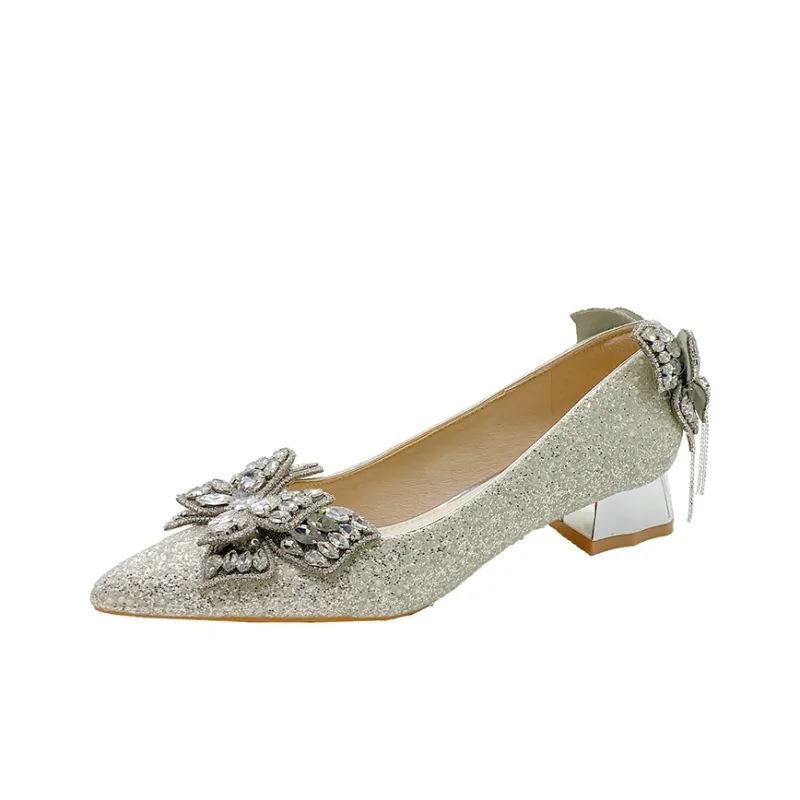 WOXXXN High Heels Women's Silver-0