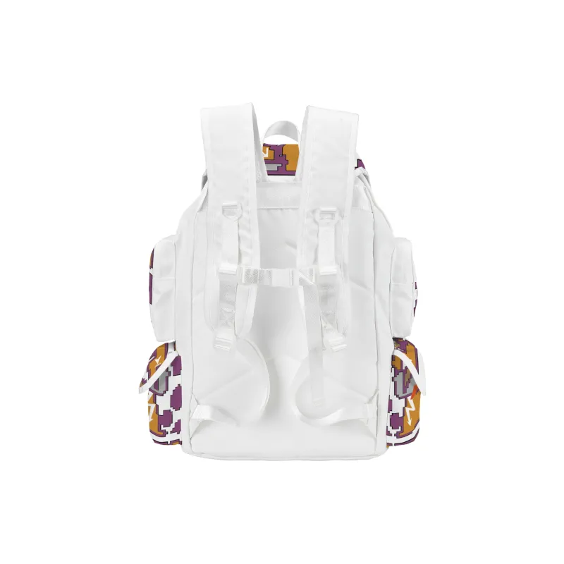 COEXISTENCE Polyester Students Backpack Laptop Backpack Regular Unisex White-2