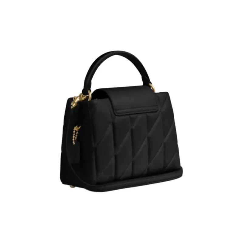 COACH Eliza Sheepskin Shoulder Bag Crossbody Bag Handbag Mini Women's Black-1