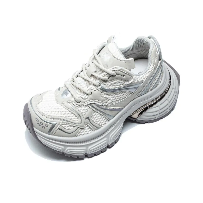 BBMTR Cushioning Wear Resistant Breathable Coverage Balance Height Increasing Low Top Chunky Sneakers Women's-5