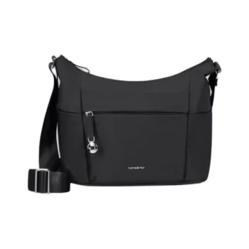SAMSONITE Nylon Shoulder Bag Small Size Unisex Black