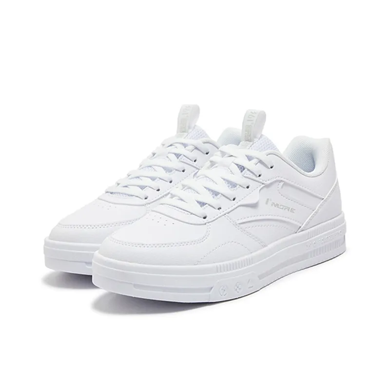 361° Air Force One Water Resistant Lightweight Low Top Skateboard Shoes Women's White-1