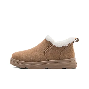 Warrior Warm Coverage Height Increasing Wear Resistant Slip Resistant Ankle Length Snow Boots Women's Camel