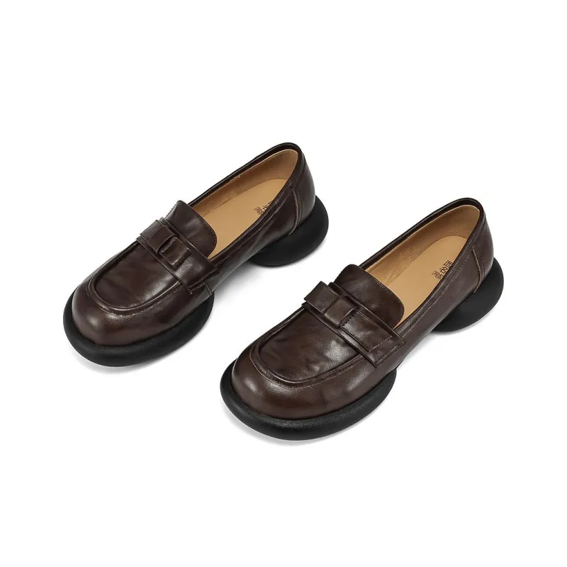 XICUNMINGWU Loafers Women's Black/Dark Brown-8