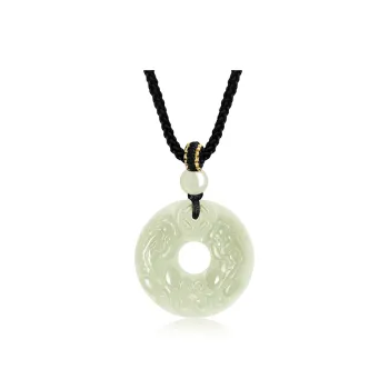 Zheng Baifu Hetian Jade Necklaces White Jade/Pale Greenish White Jade Unisex