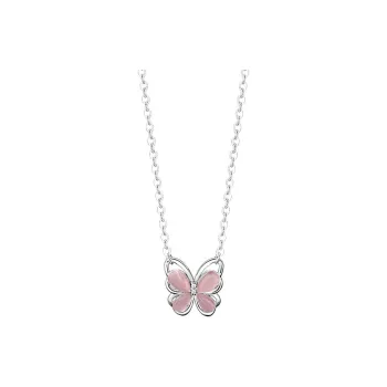 TUTAE 925 Sterling Silver Necklaces Women's Pink