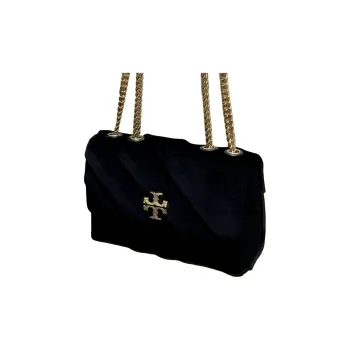 TORY BURCH Kira Cotton Crossbody Bag, Shoulder Bag Small Size Women's Black