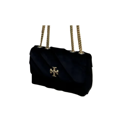 TORY BURCH Kira Cotton Crossbody Bag, Shoulder Bag Small Size Women's Black