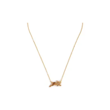 Fable Gold-Plated 18K Gold Zinc Alloy Copper Alloy Enamel Necklaces Women's Gold