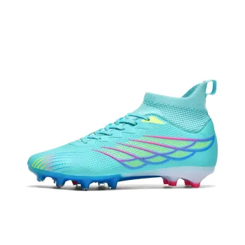 WEJIESS Soft Ground Artificial Ground Natural Ground Anti Slip Wear Resistant Soccer Shoes Unisex
