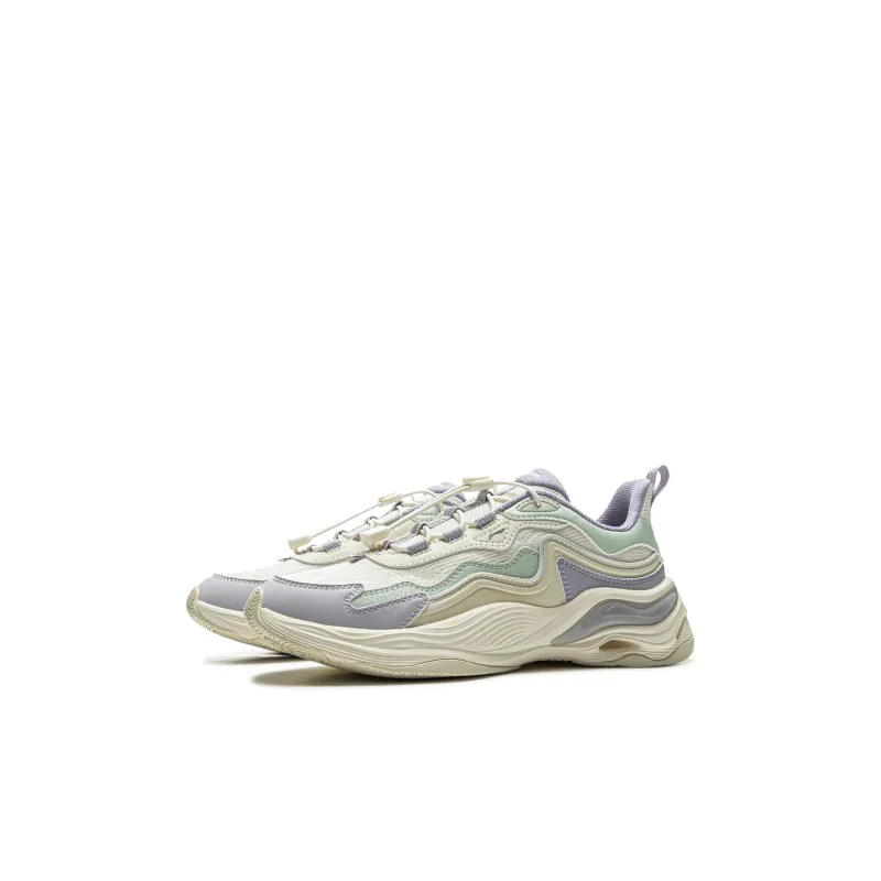 LINING YOUNG Sports Life Collection Cloud River Low-Top Kids Lifestyle Shoes Wax Yellow/Ecru/Purple Smoke Blue Kids'-2