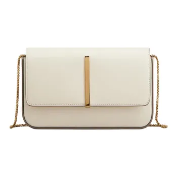 TOD'S Calfskin Shoulder Bag Mini Women's White