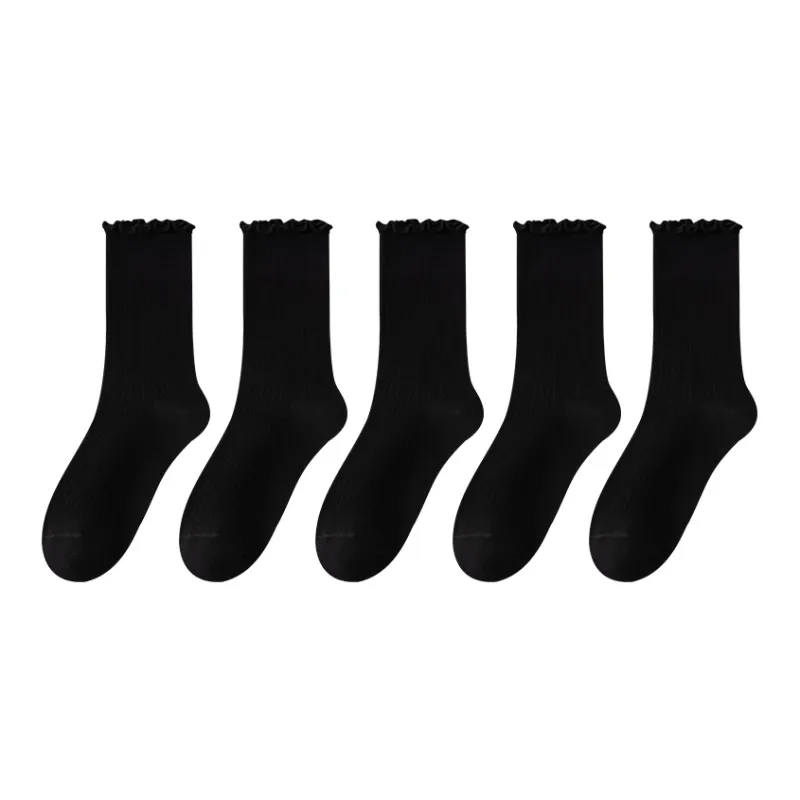 MIIOW Mid Calf Socks Women's 5 Pack-53