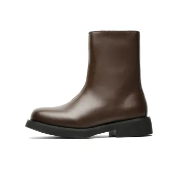 WEISHIBANGWEI Ankle Boots Unisex Brown