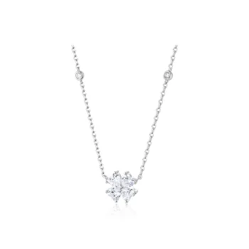 KADER S925 Silver With Full Zircon Necklaces Women's