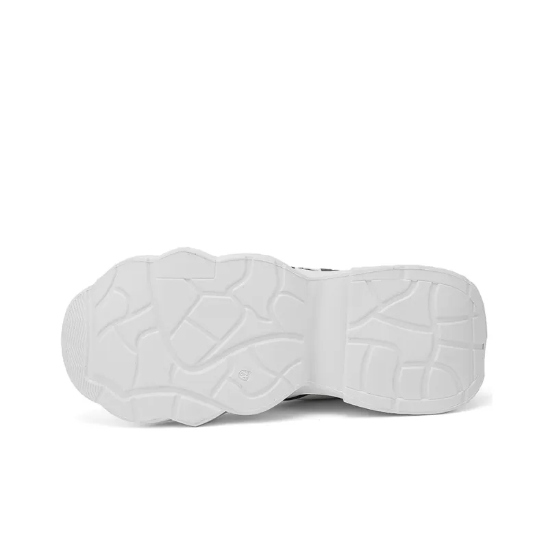 JANECO Cushioned Wear Resistant Breathable Low Top Chunky Sneakers Men's-3