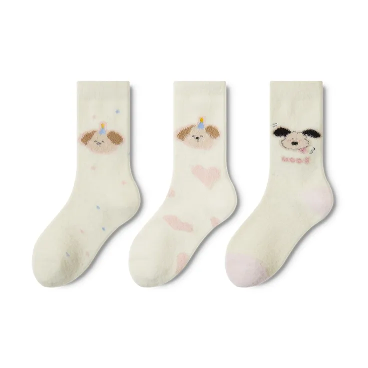 Moremoli Mid Calf Socks Women's 3 Pack-5