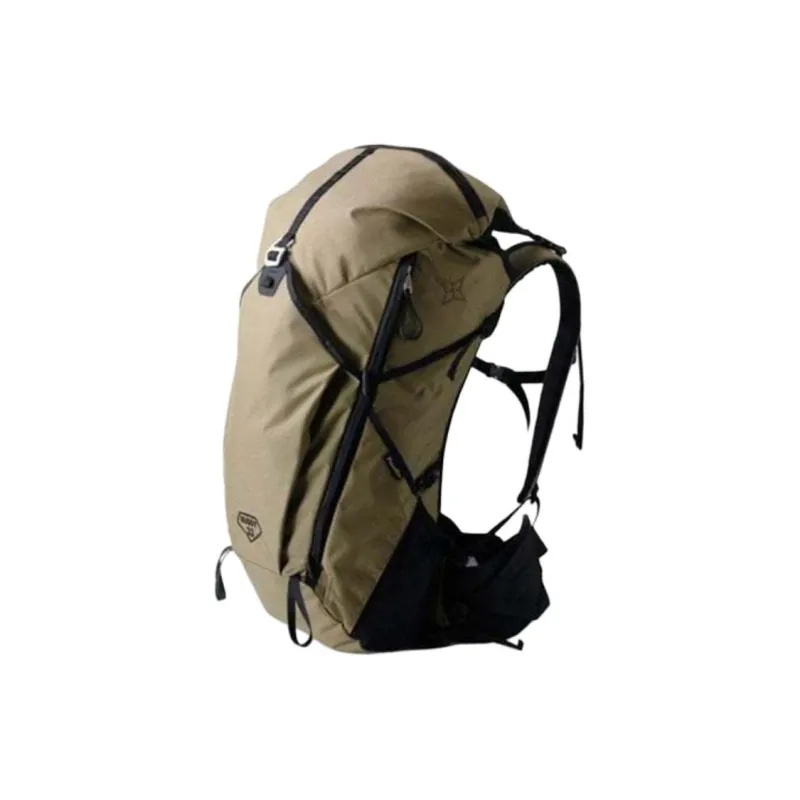 PAAGO WORKS Nylon Backpack Unisex Dark Beige-1