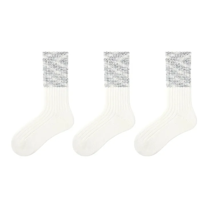 Vine Color Mid Calf Socks Unisex 3 Pack-4