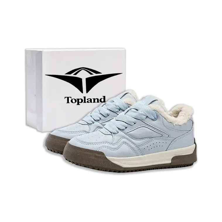 Topland Thermal Coverage Height Increasing Low Top Skateboard Shoes Women's-15