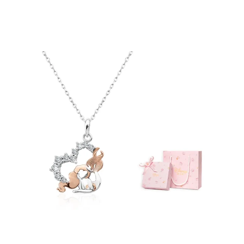 Disney Princess S925 Silver Necklaces Women's-8