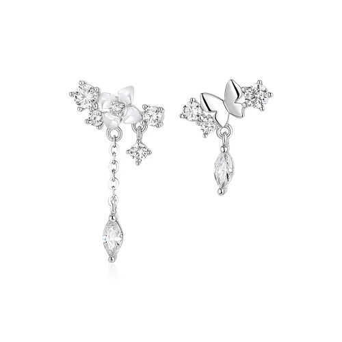 KADER 925 Sterling Silver Earrings Women's Silver Box