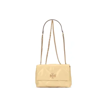 TORY BURCH Kira Nappa Leather Portable Crossbody Bag, Shoulder Bag Small Size Women's Vanilla