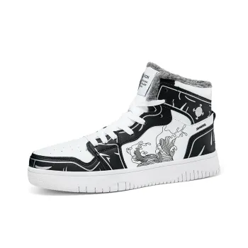 King Jinmai Slip Resistant Warm High Top Skateboard Shoes Men's