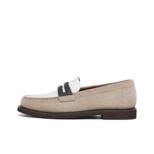 Brunello Cucinelli Embellished Slip On Loafers Women's