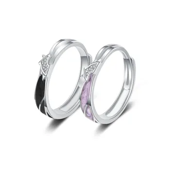 GLOIRE S925 Silver Rings Unisex Gentle Elegant Fashion Elegance Everyday Versatile For Romance Dates And Commuting