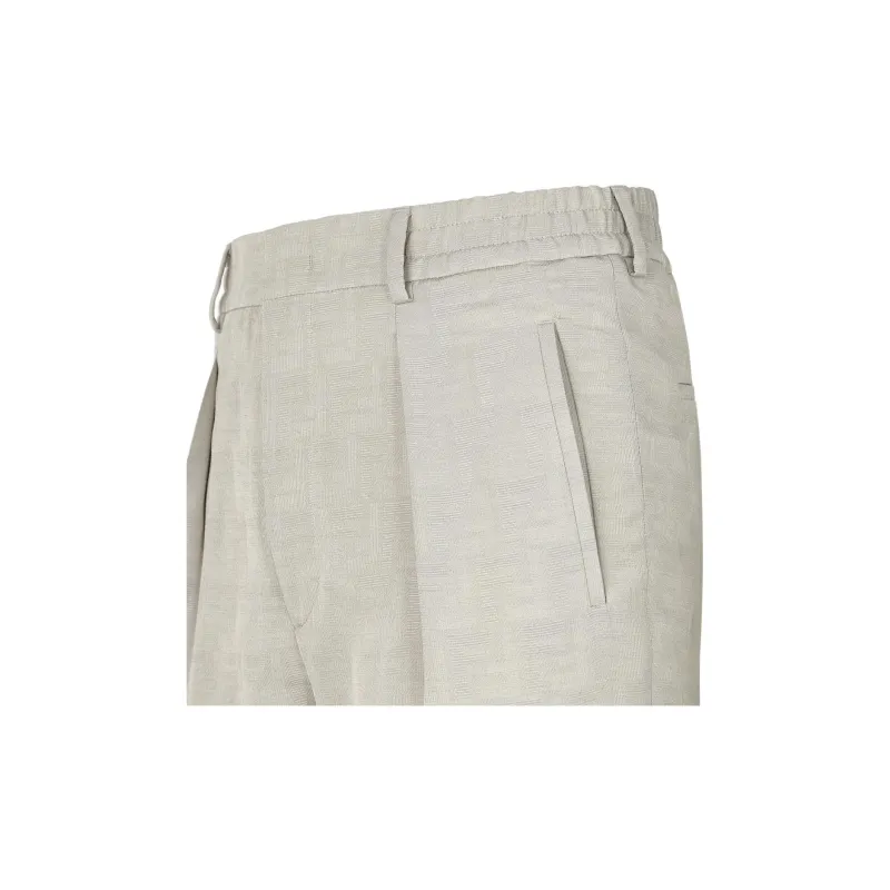 FENDI SS23 Casual Pants Men's Beige-4