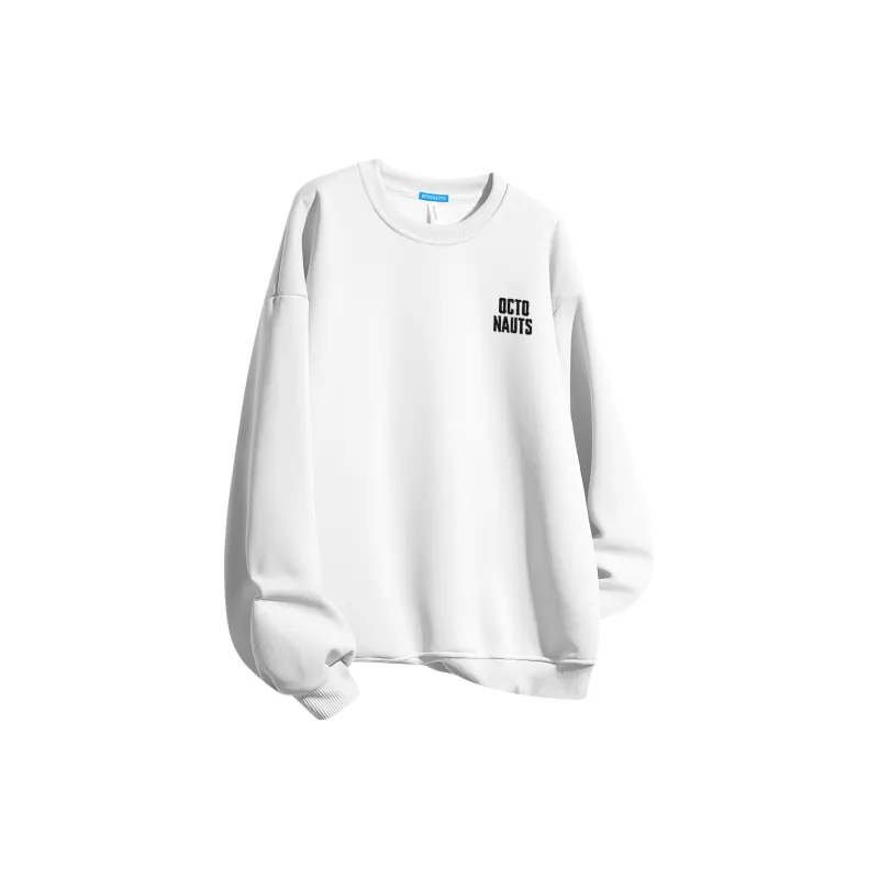 Small Columns Under The Sea Sweatshirt Unisex White-1