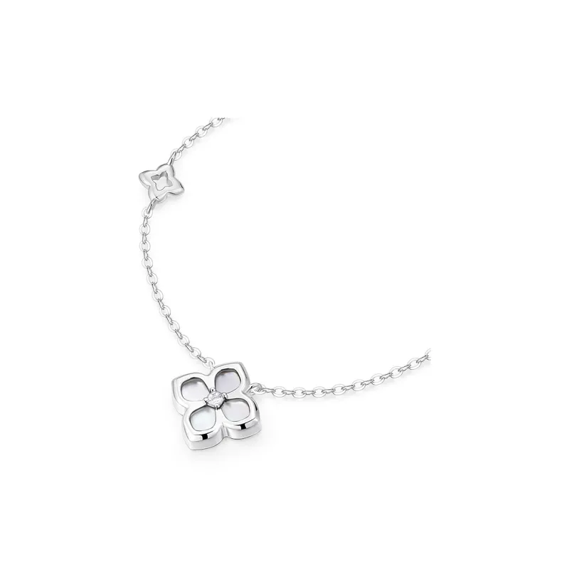 KADER Lucky Four Leaf Clover Series Jade Necklaces Women's-15