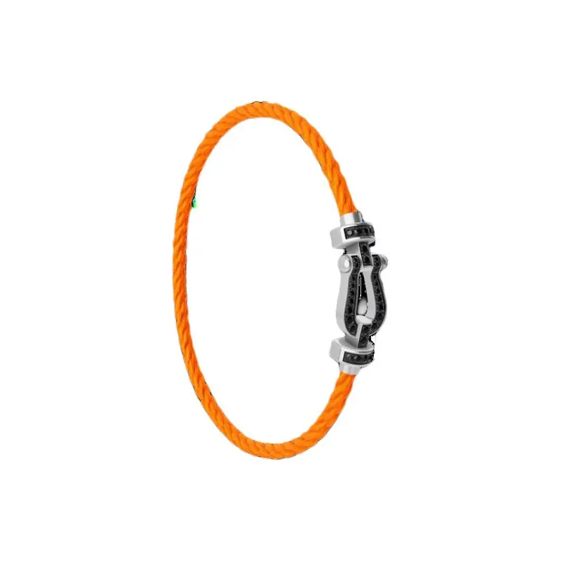 FRED White Gold Black Diamond Bracelets Women's Orange-1