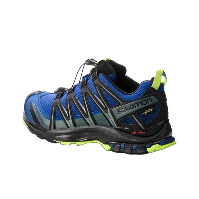 SALOMON XA PRO 3D Slip Resistant, Abrasion Resistant, Waterproof, And Breathable Low Top Outdoor Shoes Men's Blue Black-2