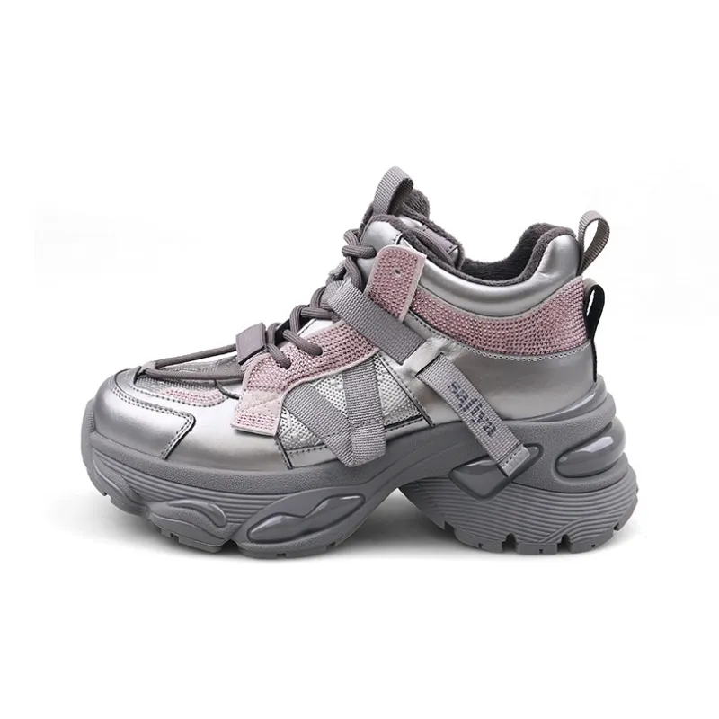 Safiya Mid Top Chunky Sneakers Women's-4