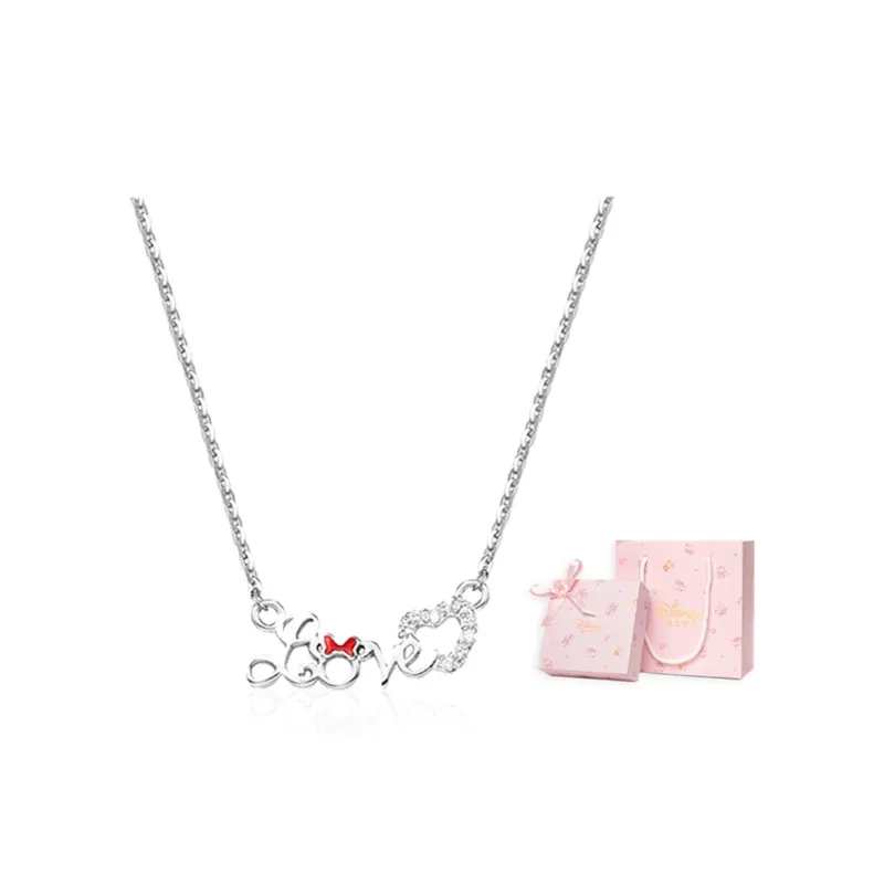 Disney Minnie Series 925 Sterling Silver Necklaces Women's-8