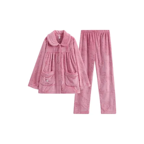 FENTENG Pajama Set Women's Dusty Pink