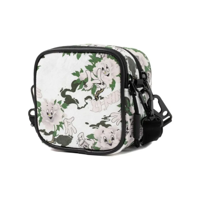 LiNing OG_SLICK Collaboration PE Small Square Bag Crossbody Bag Shoulder Bag Regular Unisex White Green-2